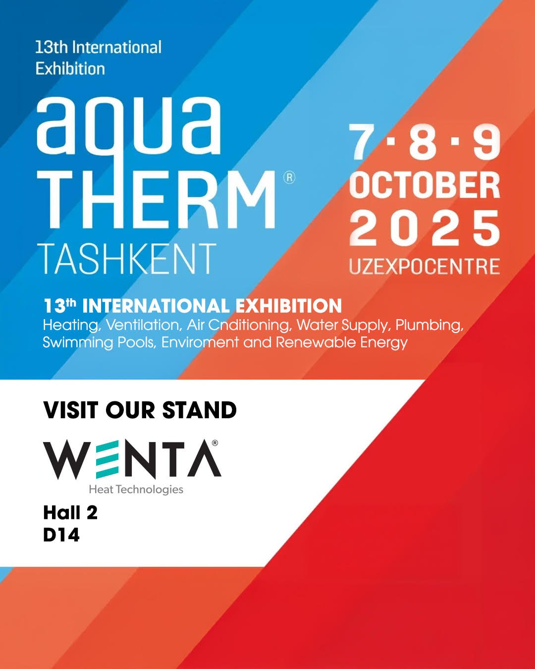 Wenta, AquaTherm Tashkent 2025’teydi!